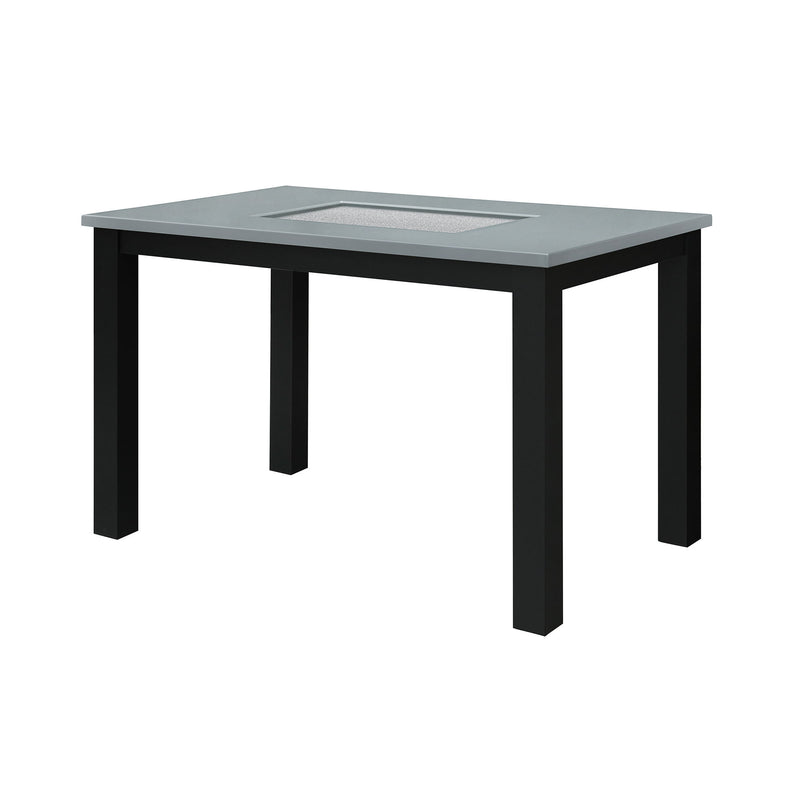 Dining Table Set With 4 Chairs, 5 Piece Set - Gray