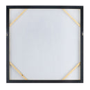 Modern Oil Painting, Square Framed Wall Art For Living Room Dining Room Office - Multicolor