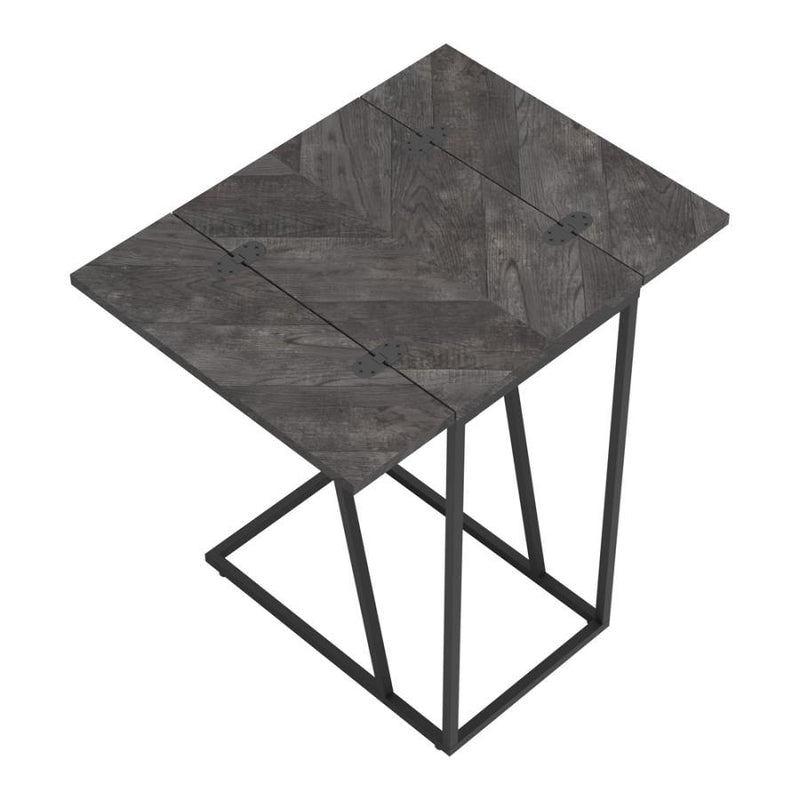 Carly - Expandable Engineered Wood C-Shaped Side Table