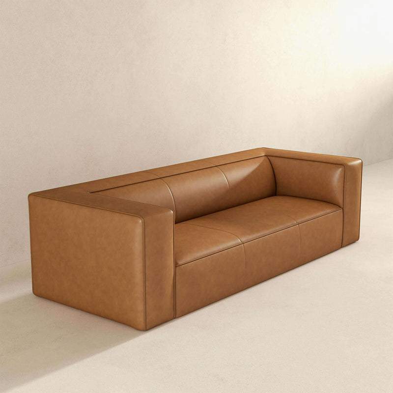 Colton - Leather Sofa - Tan