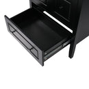 Retro Bathroom Vanity With Sink, Soft Closing Cabinet & Drawers