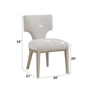 Kasa - Side Chair (Set of 2) - Linen & Champagne