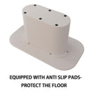 Modern Dining Table With Vertical Striped Legs