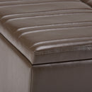 Ellis - Coffee Table Storage Ottoman Contemporary Design