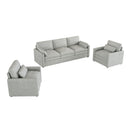 Cloud Sofa Set Couch For Living Room - Light Gray
