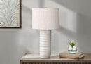 Table Lamp, Lighting, Resin, Transitional - Cream