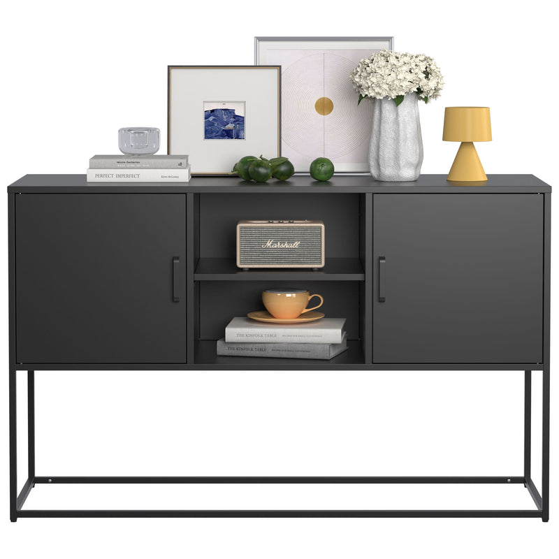 Modern Sideboard Buffet With Plenty Of Storage Space, Anti-Tilt Mechanism, Elegant Handles, Silent Magnetic Closure And Eco-Friendly Finish For Kitchen, Dining Room And Living Room