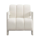 Modern Minimalist Leisure Armchair With L Shaped Armrests