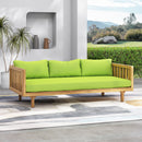 Claremont - 3 Seater Daybed Teak Acacia Wood Water Resistant Cushions