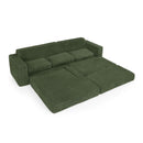 Modern Minimalist L Shape Modular Sectional Sofa, Corduroy Couch