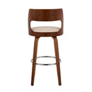 Cecina - Mid-Century Modern Barstool With Swivel (Set of 2)
