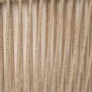 Outdoor Lounge Chair With Woven Backrest, Solid Wood Frame, Comfortable Cushions