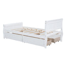 Platform Bed Frame Mattress Foundation Sleigh Bed With Headboard / Footboard / Wood Slat Suppor