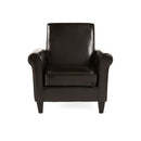 Hollister - Club Chair With Birch Legs - Brown