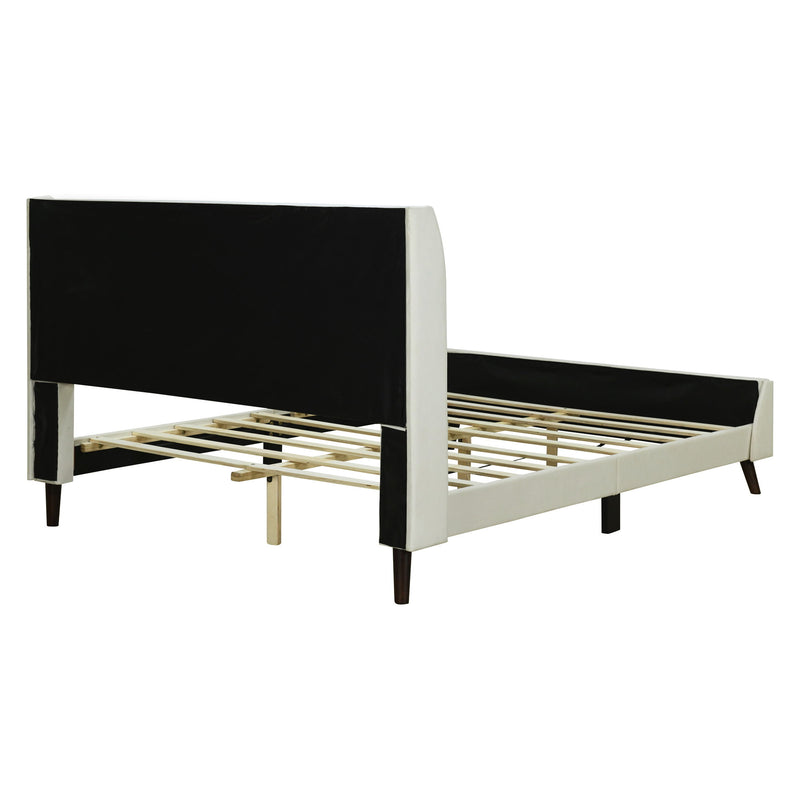 Upholstered Platform Bed, Velvet