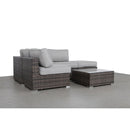 Seating Set With Cushions Handcrafted Wicker Design