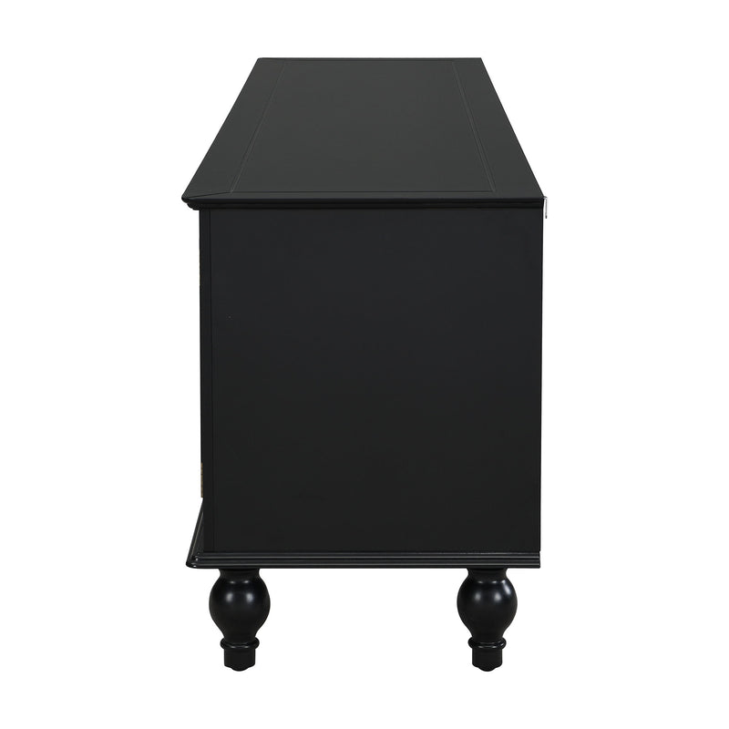 TV Stand For TVs Up To 80", Entertainment Center With Open Compartment