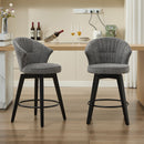Wing Back Swivel Bar Stools (Set of 2)