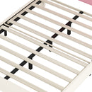 Upholstered Princess Platform Bed With Crown Headboard