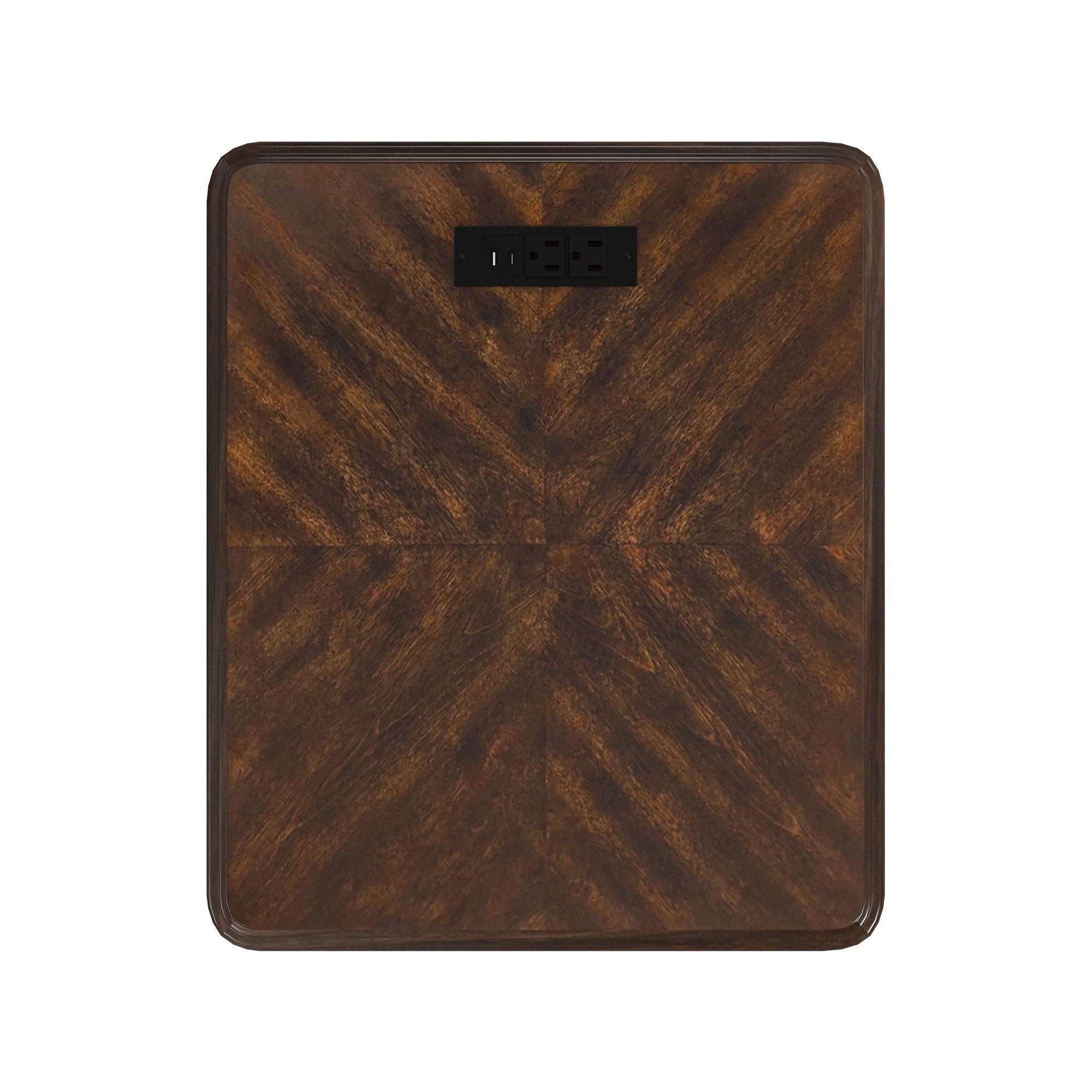 Phillipe - 2-Drawer Cabinet With USB - Cherry