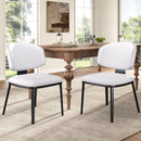 Modern Upholstered Dining Chairs (Set of 2)