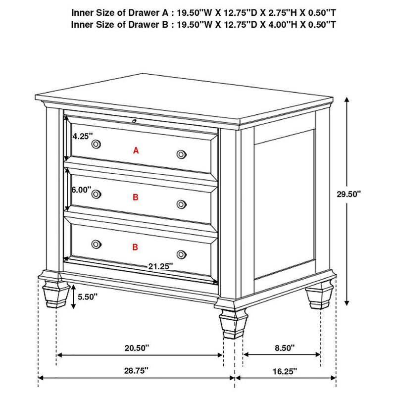 Sandy Beach - Storage Bed Bedroom Set