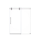 Frameless Single Sliding Shower Door With Clear Tempered Glass
