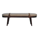 Nordholm Boucle Bench - Walnut