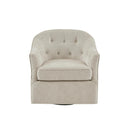 Calvin - Swivel Chair With 360 Degree Rotation - Beige