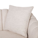 Contemporary 3 Seater Sofa With Plush Accents