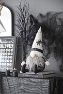Sitting Gnome With Hat Spider, For Halloween Decor