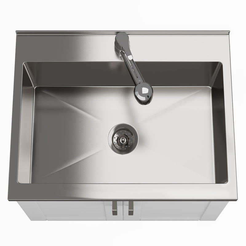 Kyle - Laundry Cabinet & Faucet And Stainless Steel Sink