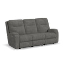 Penn - Power Reclining Sofa With Power Headrests & Lumbar - Dark Gray - Atlantic Fine Furniture Inc