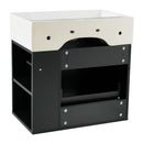 Modern Wall Mounted Bathroom Vanity With Sink, Soft Close Drawer, Adjustable Shelf, Toilet Paper Holder