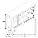 Solano - Sliding Door Dining Sideboard Server - Weathered Mango