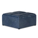 Avalon - Square Coffee Table, Storage Ottoman