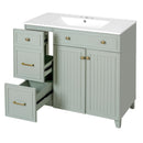 Bathroom Vanity With Sink, Soft Close Doors, Adjustable Shelves