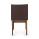 Modern Dining Chair With Upholstery - Dark Brown