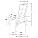 Croyden - Dining Side Chair (Set of 2) - Gray / Weathered Natural