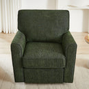 360° Swivel Accent Barrel Armchair With Side Pockets, Compact Design