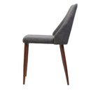 Modern Dining Chair With Iron Legs And Wood Finish