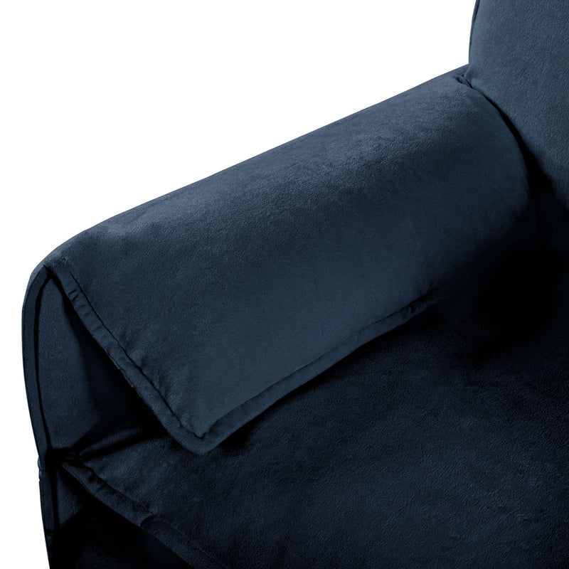 Modern Comfy Deep Seat Modular Sectional Sofa Cloud Couch With Ottoman