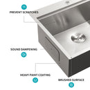 Drop In Kitchen Sink Stainless Steel 16 Gauge