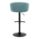 Claire - Contemporary Adjustable Barstool With Swivel With Rounded T Footrest (Set of 2)