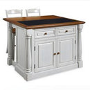 Monarch - Wood Kitchen Island Set - White
