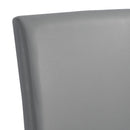 Ambridge - 5 Piece Round Counter Set With Faux Marble Top - Brushed Gray