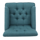 Harrison - Tufted Club Chair With Plush Cushion And Studded Trim - Dark Teal