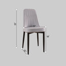 Modern Dining Chair With Cushions And Metal Legs