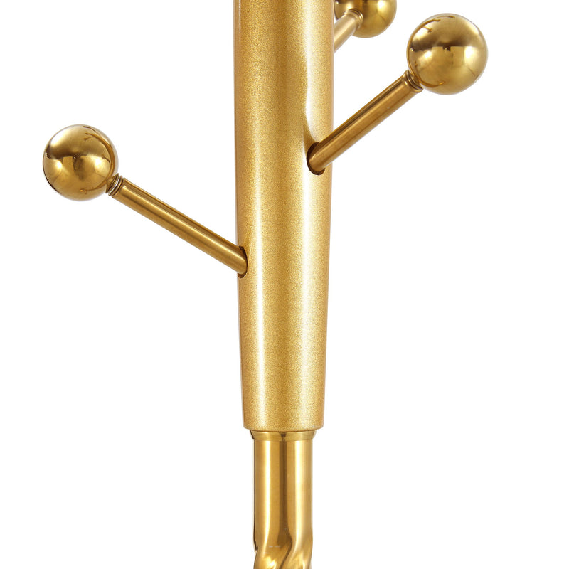 Modern Stainless Steel Spray Painted Hanger With Solid Wood Reinforcement