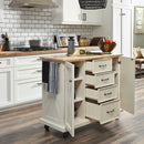 Bay Lodge - Kitchen Cart - White - 35.5"